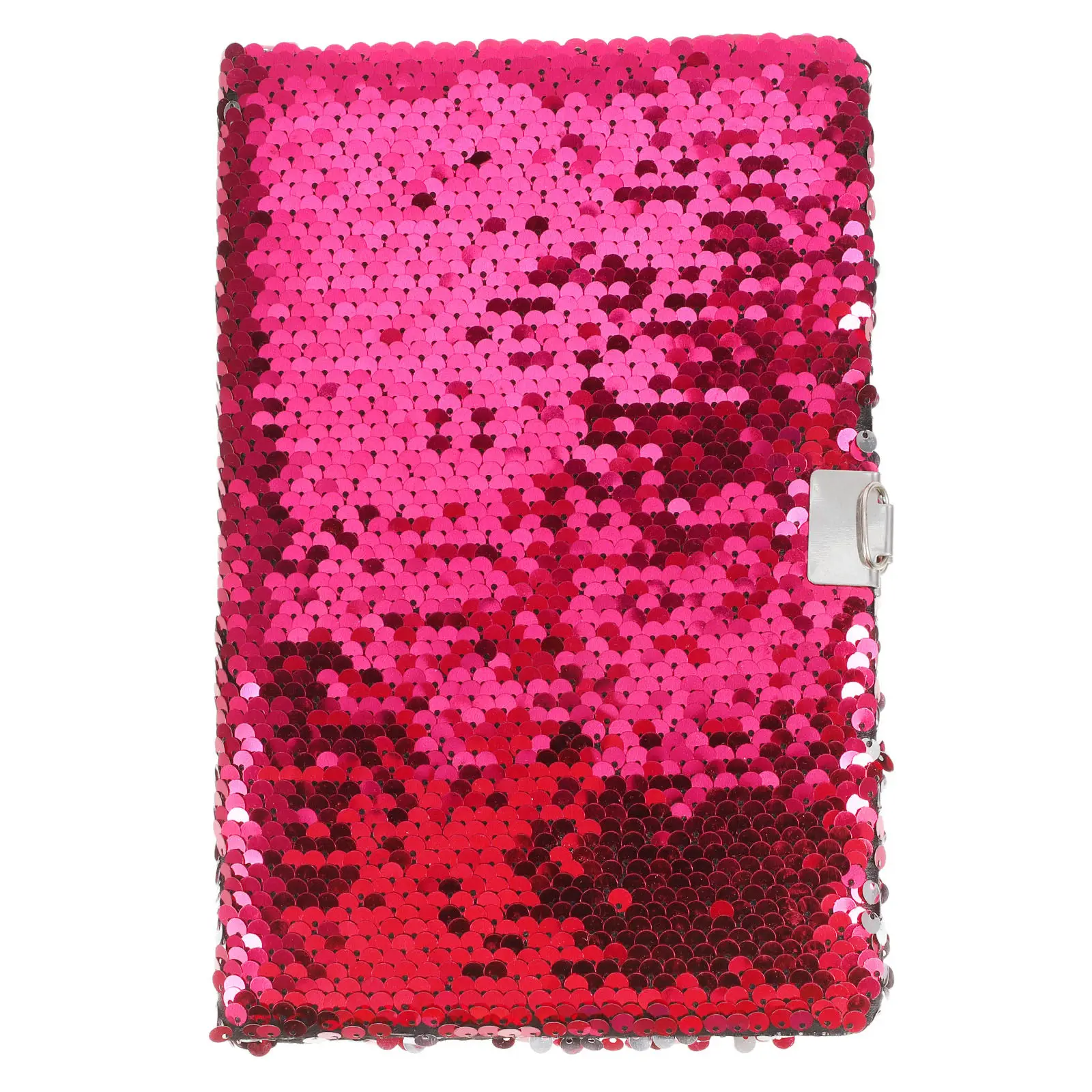Dual-Sided Reversible Sequin Notebook with Lock for Kids Girls Diary Journal Scrapbook Doodle Book Travel Journal Creative
