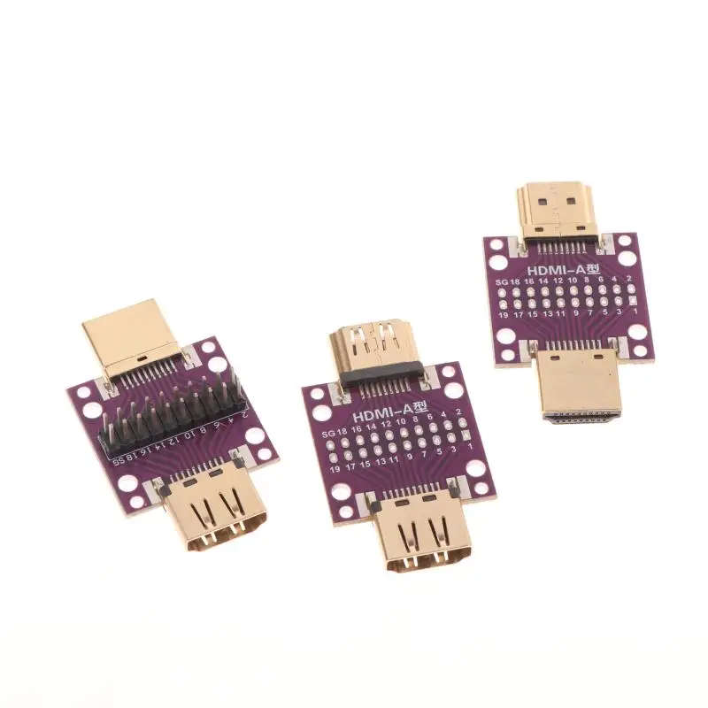 HDMI Male To Female/Female To Female/Male To Male Test Adapter Board With PCB Board Conversion Circuit Board Module