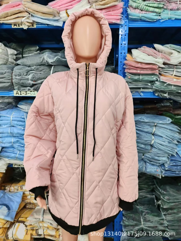 Cozy Hooded Puffer Jacket For Women, Solid Color Casual Winter Coat, 2026 Autumn New Warm Cotton Padded, Everyday Wear