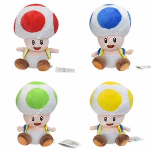 Plüschspielzeug Kawaii Mario Bros, Toadette Puppe, weiche Plüschpuppe, Kröte Rot, Gelb, Blau, Grün, Mann, Kindergeburtstagsgeschenk 8 Hauptverkaufspilze von Mario - №5