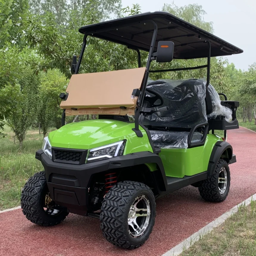 Hot Selling 4-6 Seater Side By Side Electric Golf Cart Free Custom Color Regenerative Braking To Near Zero Speed Golf Cart