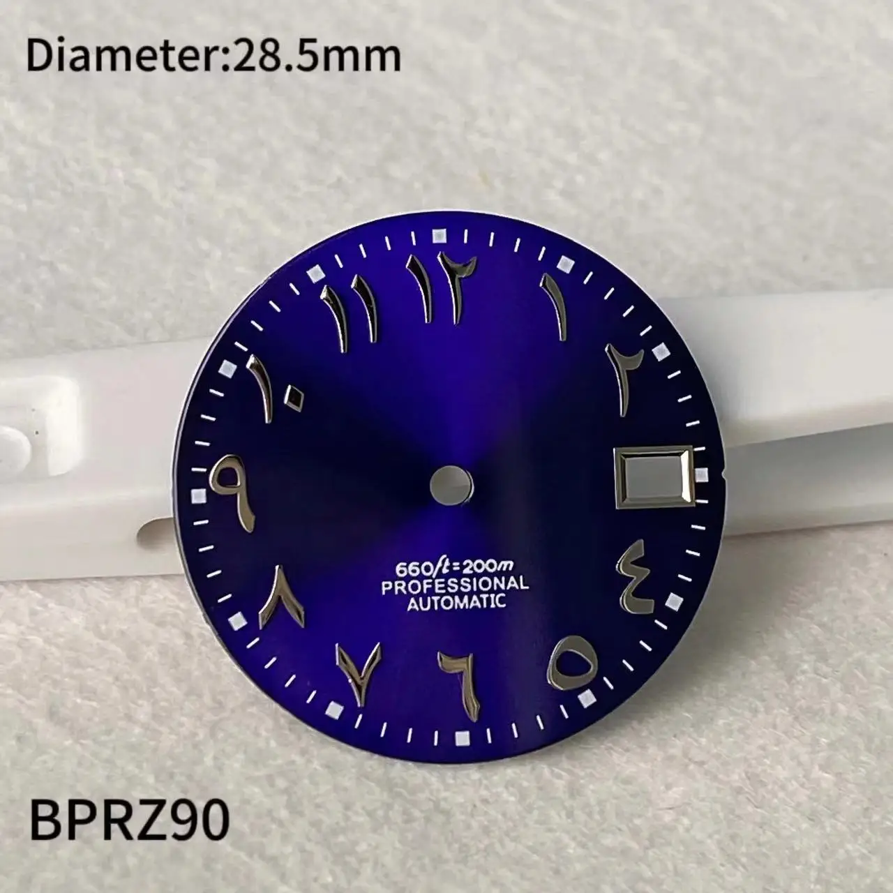 28.5mm S logotipo numeral arábico Dial NH35 não luminoso movimento mecânico automático 29mm azul verde Silve S árabe Dial NH36 preto