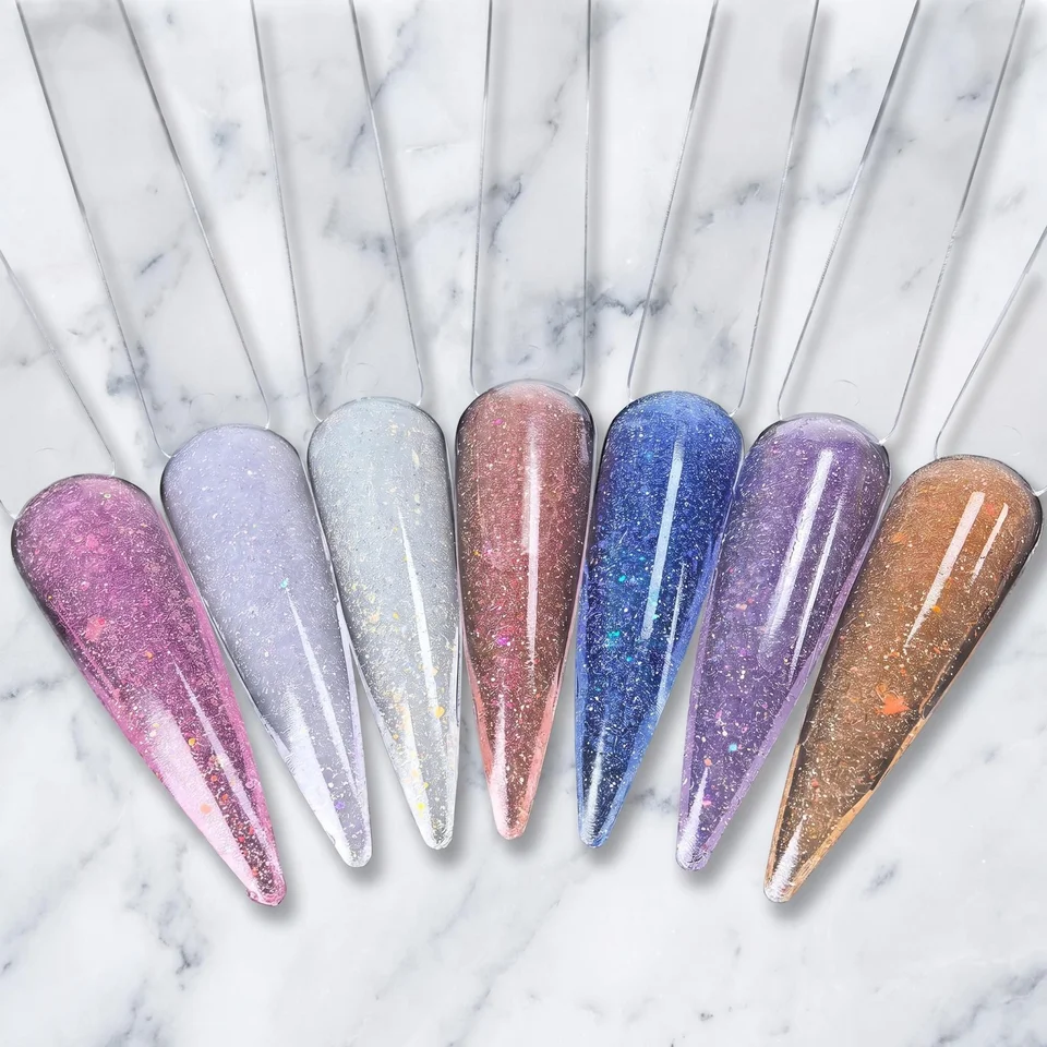Jillnailオーダーページ Jillnails 100g Glitter Shimmer Milky Hard Gel Builder Nail for
