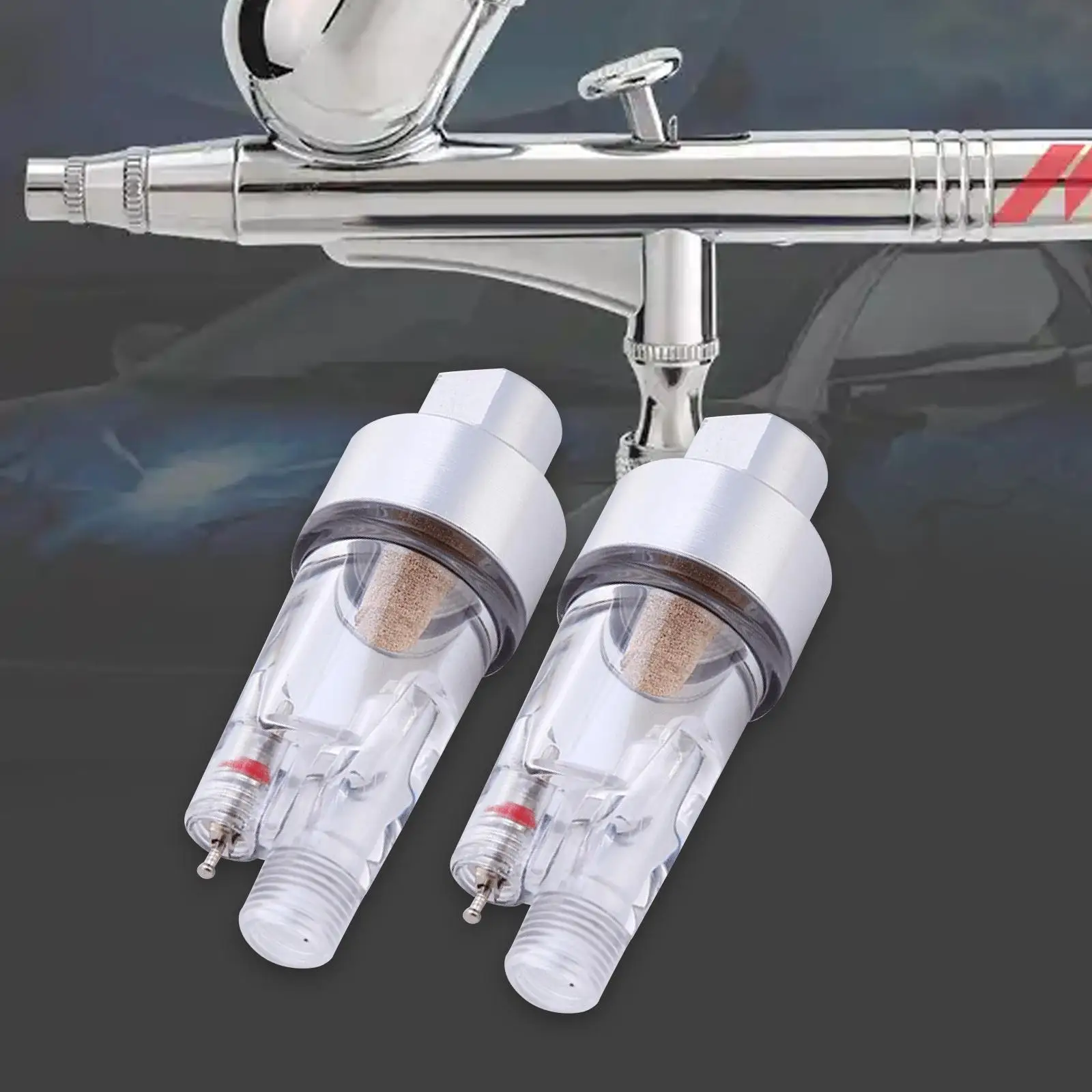 

2Pcs Paint Airbrush in Line Water Separator Professional Paint Spraying