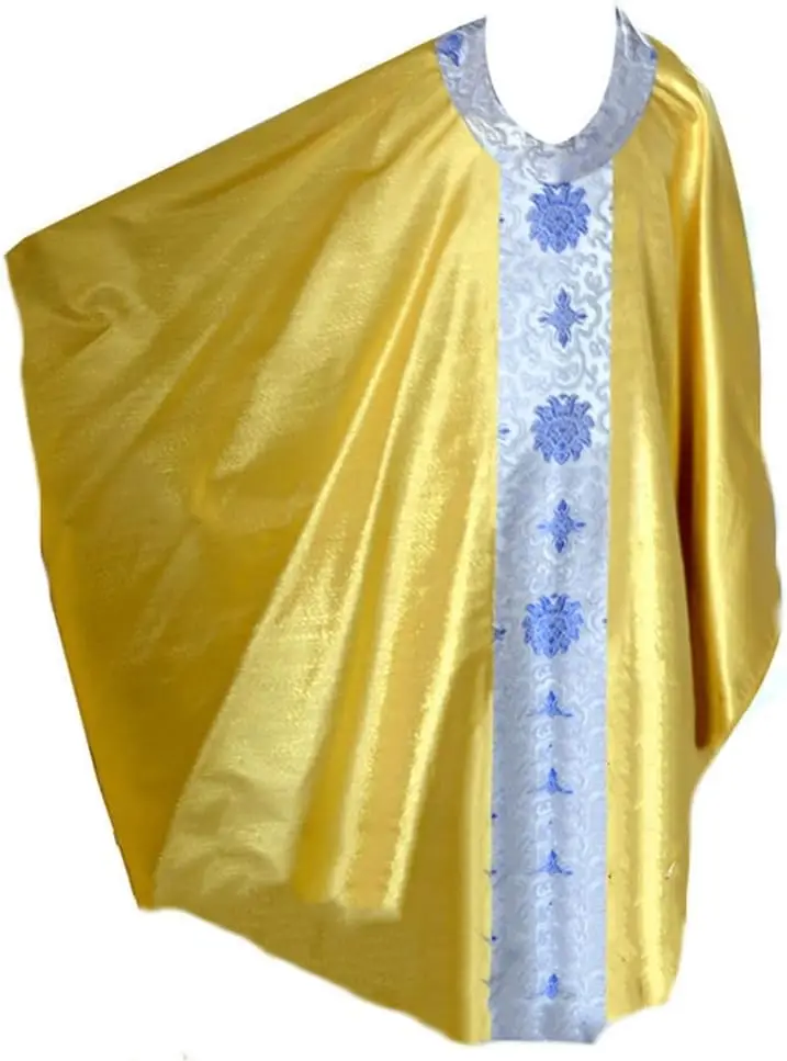 BLESSUME Concuramentos florais jacquard casacos de sacerdote católico