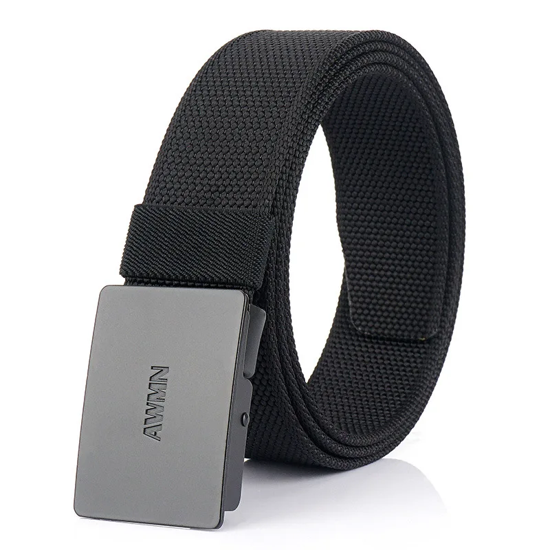 

3.8cm Nylon Canvas Belt Fashionable Men's And Women's Tactical Training High Quality Military Hunting Smooth Buckle Woven Belt