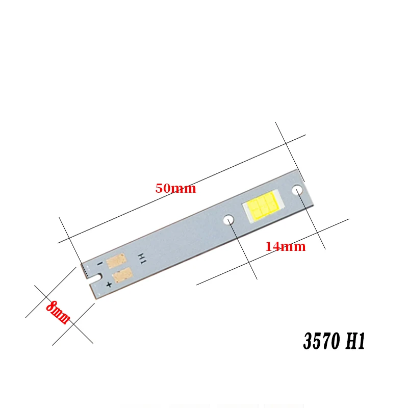 2pcs CSP car LED headlights C6 H7 30W 3570 LED SMD ceramic lamp beads high bright H4 near and far integrated copper plate