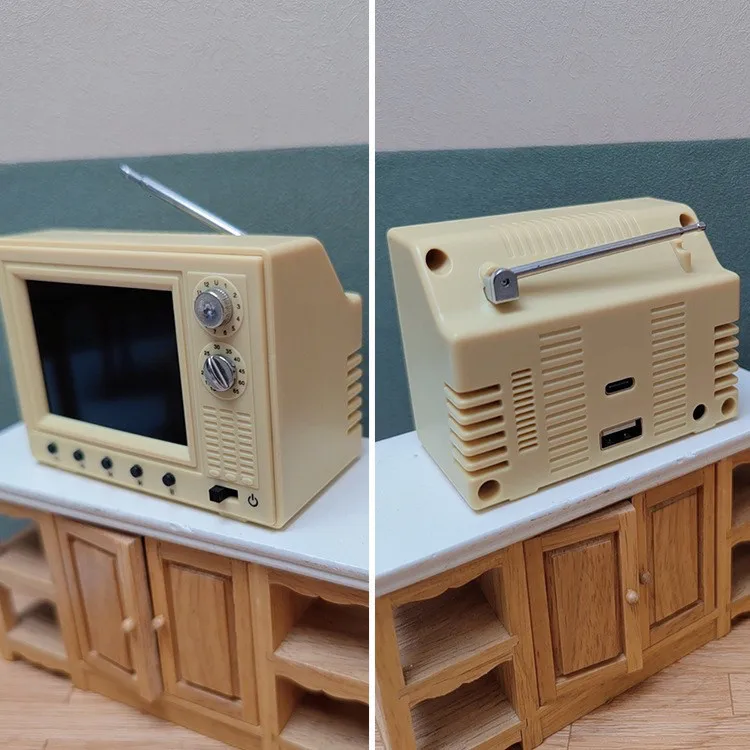 Suitable for mini small TVs to watch and play miniature scenes furniture model living room