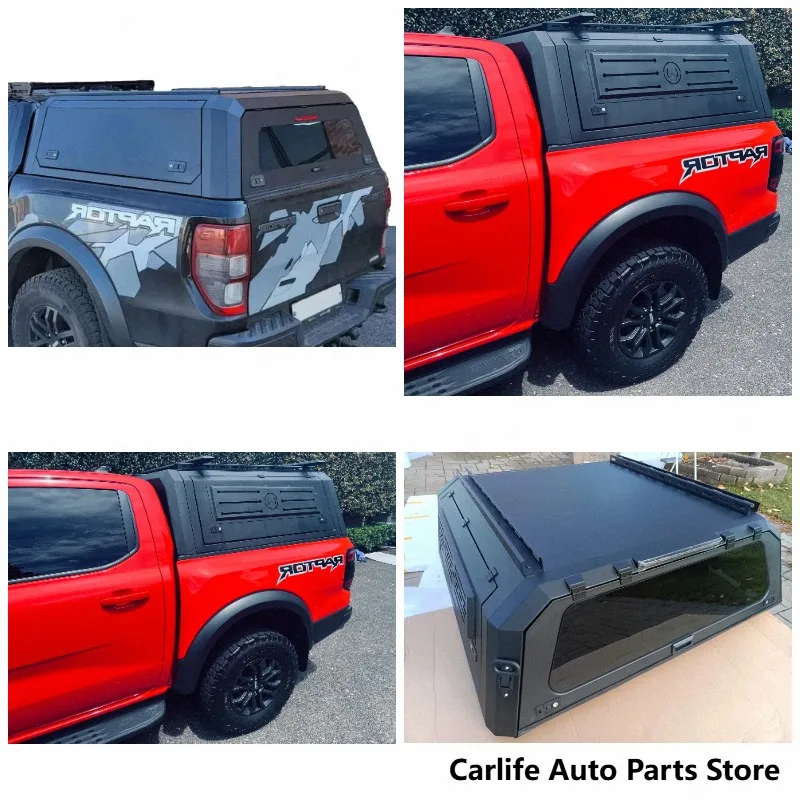 High Quality  Pickup Hardtop Truck Canopy for  Ranger Raptor Camper Shell No Drill Installation Snap Operation