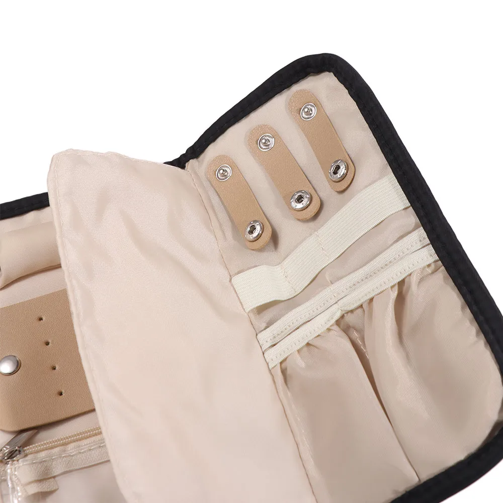 Fashion Foldable Jewelry Organizer Portable Soft Jewelry Display Case Delicate Handheld Travel Jewelry Storage Bag