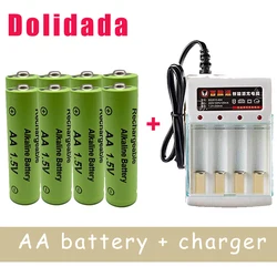 3000mah 1.5v AA Alkaline Battery 2a Rechargeable Battery For Remote Control Toy Batery Smoke Alarm With Charger Bateria Parts