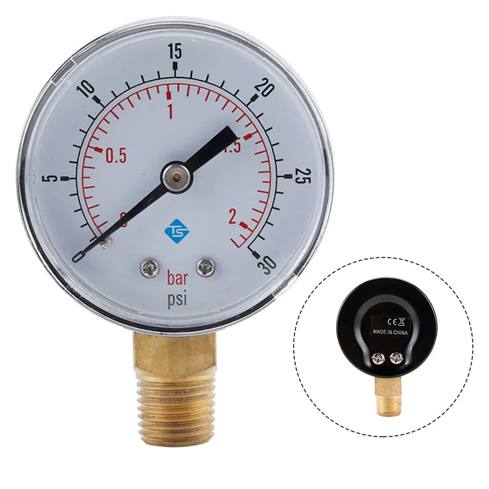 Medidor de pressão radial TS Y504, exibição clara precisa, fácil de instalar, ferramenta perfeita para qualquer aplicação