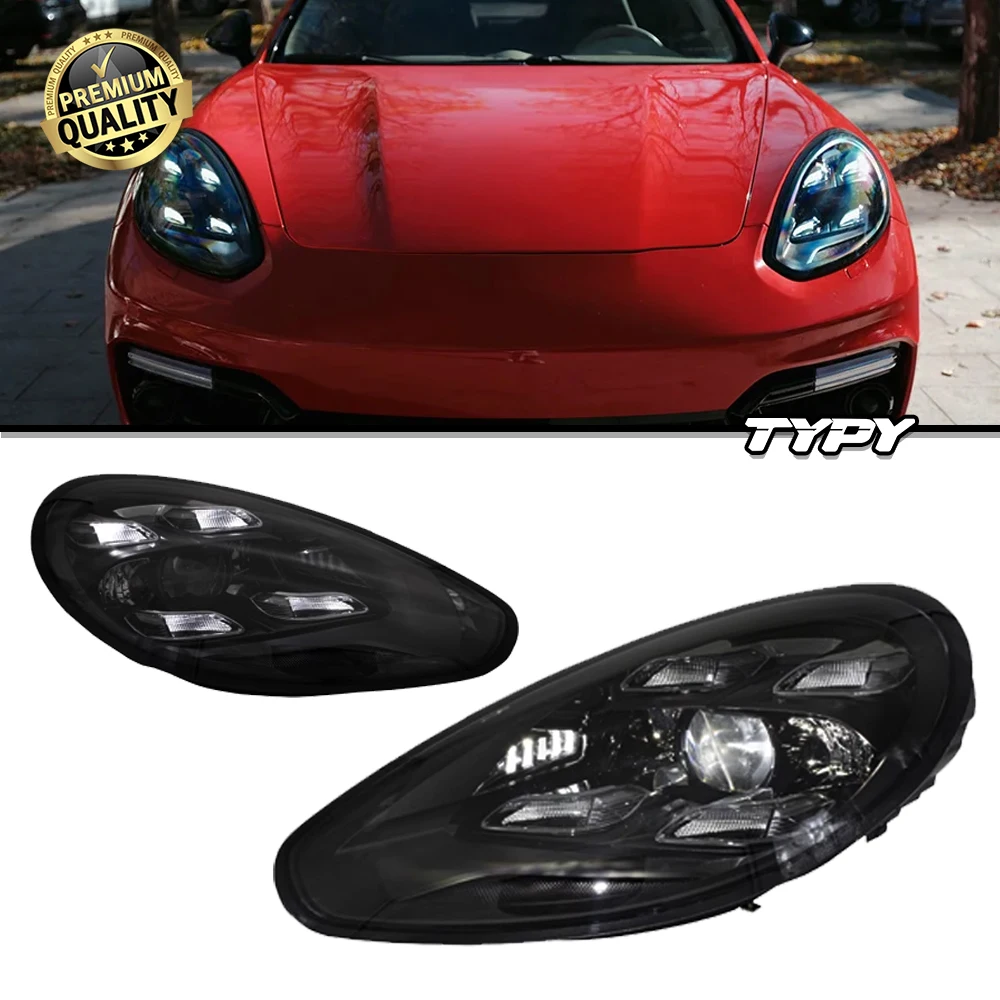 

Автомобильные фары для Porsche Panamera 2010-2016, полностью светодиодные фары в сборе, указатель поворота