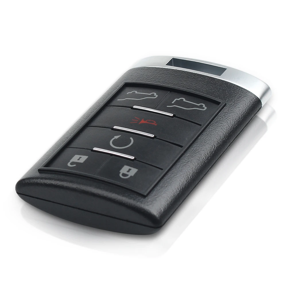 KEYYOU 6 Buttons Remote Key Keyless Entry Car Key Fob For Cadillac Escalade ESV EXT OUC6000066 315MHz 2007 2008 2009 2010 2011