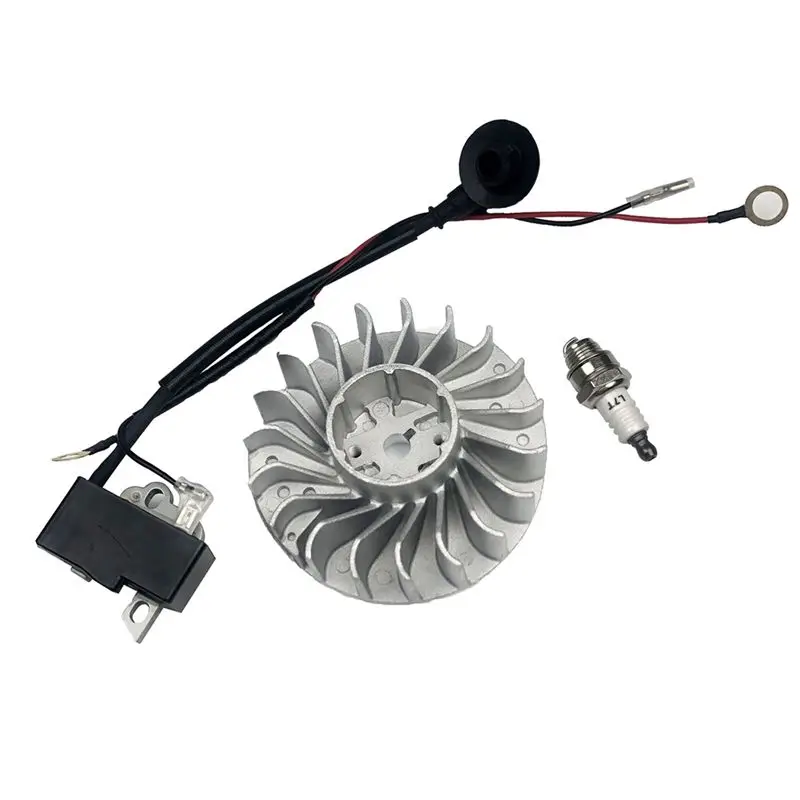 ABUH-High -Voltage Bag Ignition, Flywheel Spark Plug Oil Saw Accessories Replacement Parts Suitable For MS361