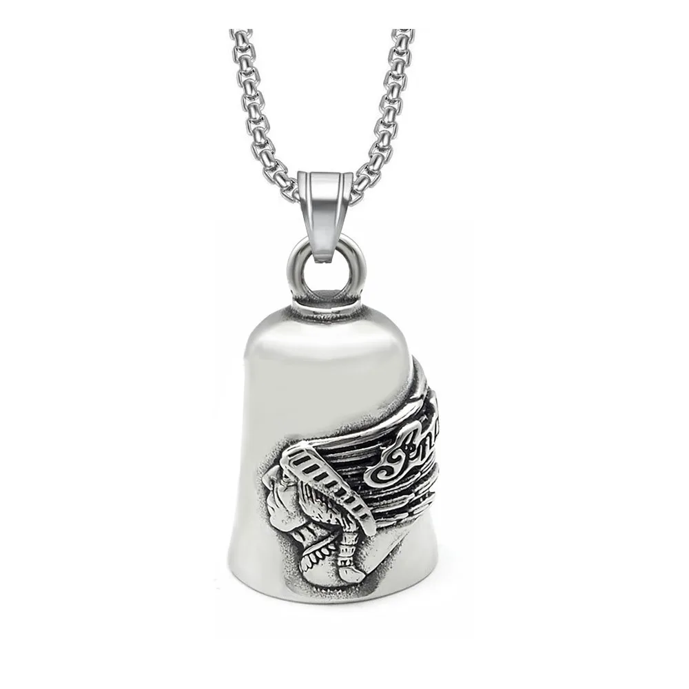 Indian tribe chief bell keychain men's punk motorcycle riding rock exorcism accessories
