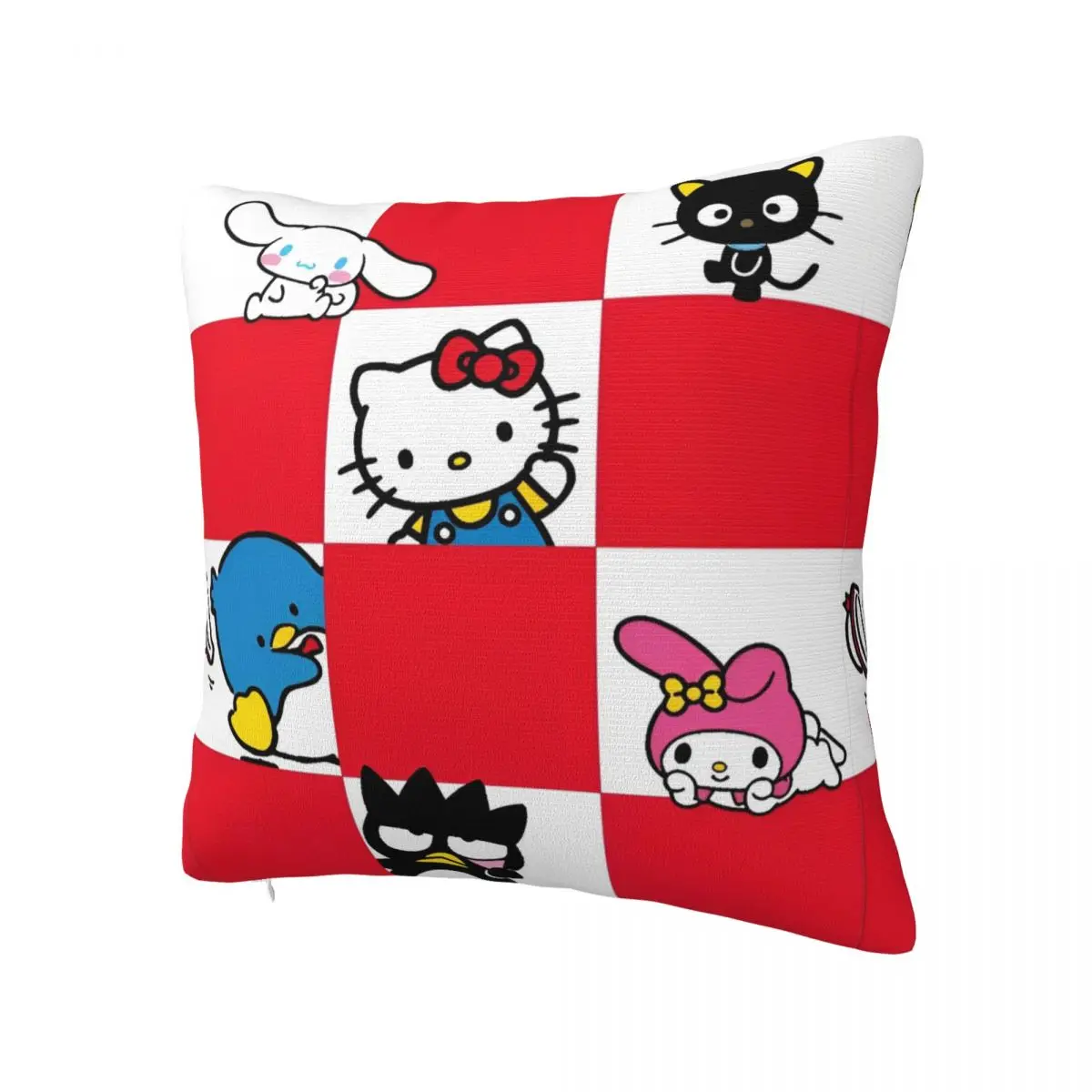 Sanrio Kuromi Melody Hello Kitty Pillowcase Printing Fabric Cushion Cover Decorations Cartoon Pillow Case Cover Home