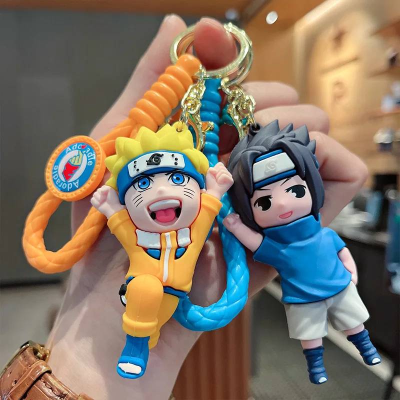 New Naruto Keychain Cartoon Doll Exquisite Handmade Doll Car Backpack Pendant Keychain Accessories