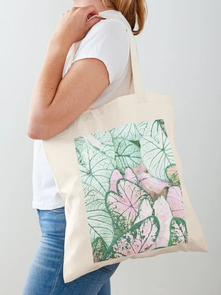 

Caladium Tote Bag cute tote bag canvas shopping bag woman shopping Gift