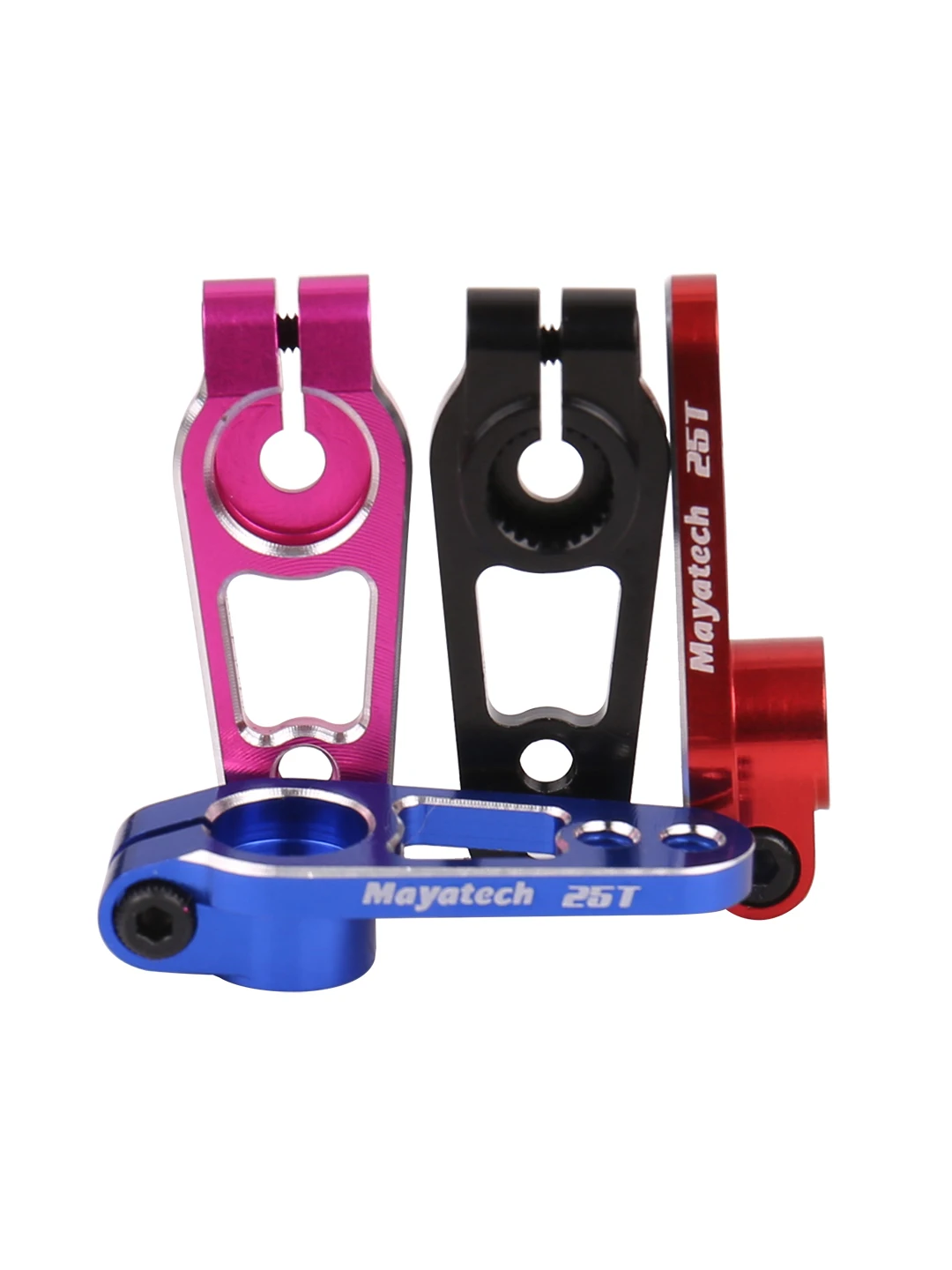 อะไหล่รถดริฟท์ RC MT8อลูมิเนียม25 T แขนเซอร์โวฮอร์น25 T ที่ยึด M3ฟันฟันสำหรับฟูตาบาสะวันนามอเตอร์ HD อะไหล่รถดริฟท์ซากุระ D4 RC