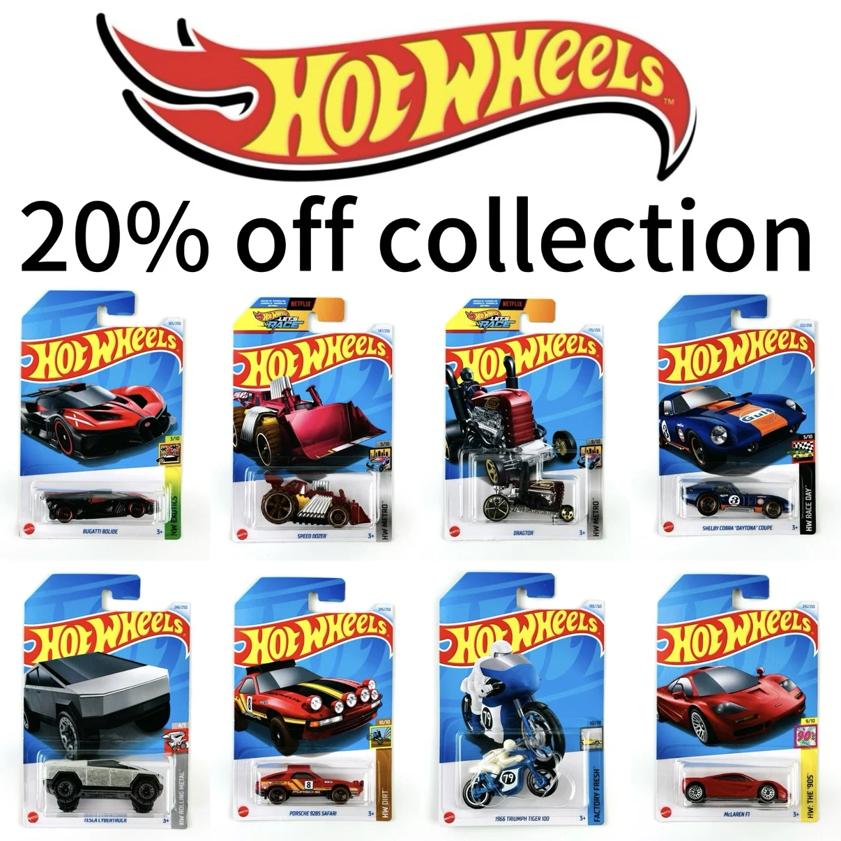 Hot Wheels Collector's Edition Car Collection: 20% Off Special HNR88 JGF64 GJT68 JGF58 HXD63 1/64 scale Die-cast Model Car
