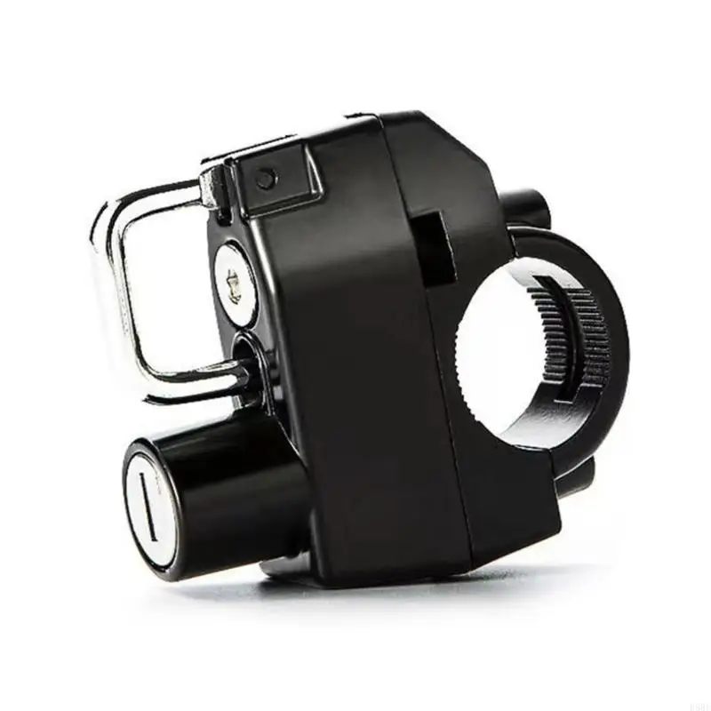 

D5BE Motorcycle Handlebar Helmet Lock Anti-Theft Security Locks with 2 Keys