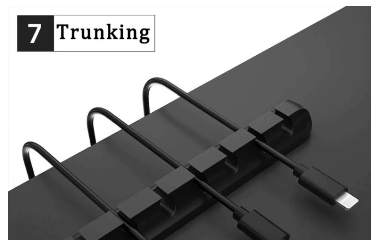 Selbstklebender Kabelhalter für Netzkabel, Feststehender Kabelorganizer für Stecker, Maus, Kopfhörer, Handy-Datenkabel, Kartenhalter, Silikon, Desktop – Detail 11