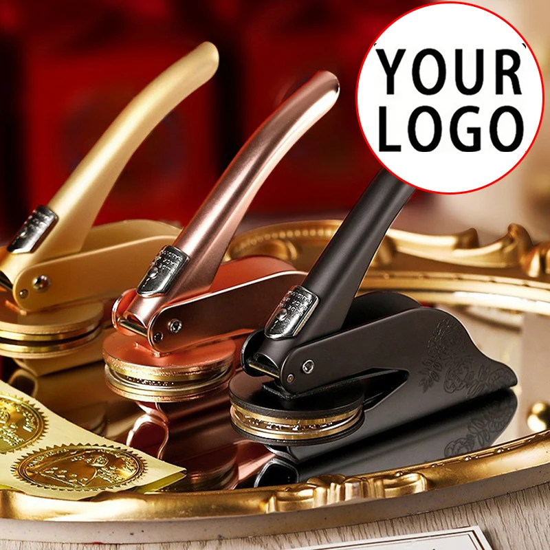 Personalisierter Embosser-Stempel, individueller DIY-Hochzeitsumschlag, Party-Einladungskarte, privates Logo, Prägesiegel, individuelle Anpassung