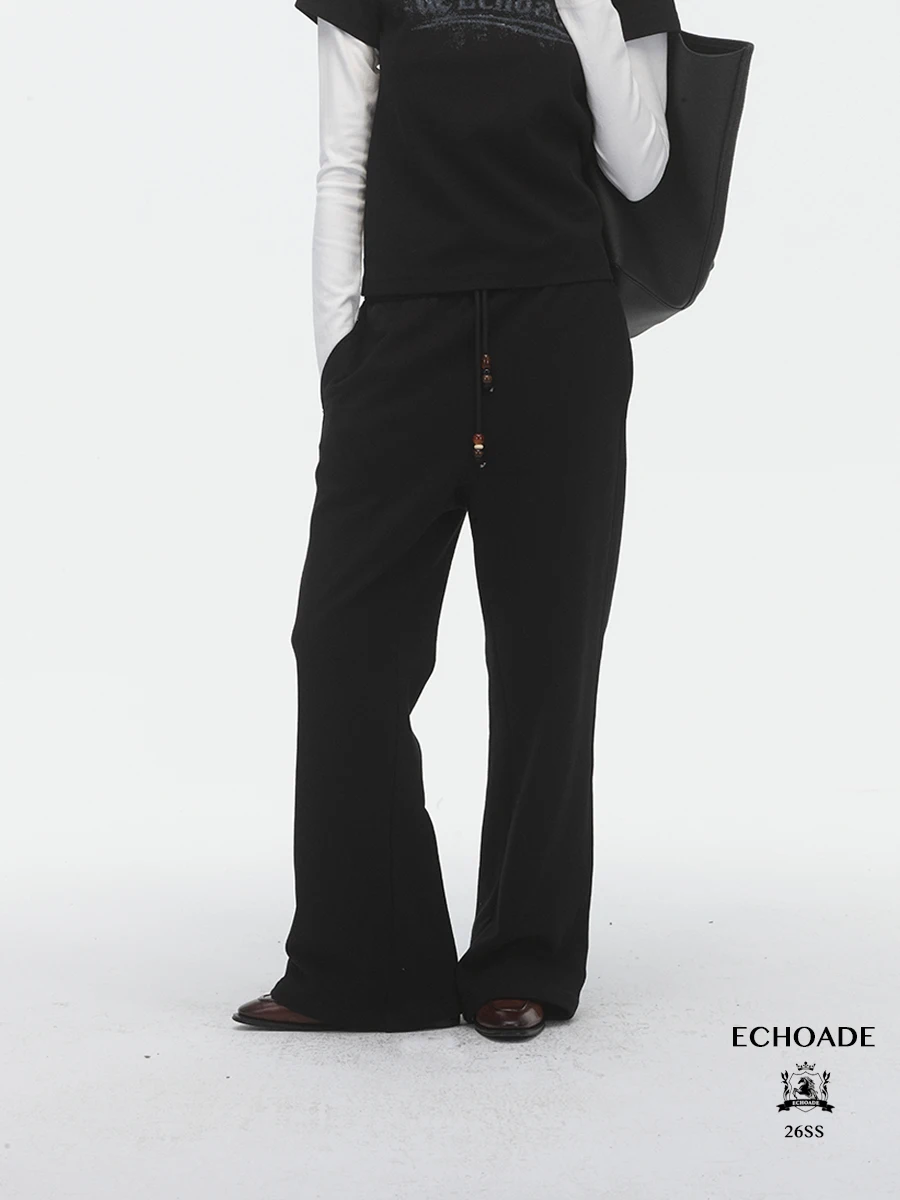 

Модные классические ретро-брюки с низкой посадкой, расклешенные, повседневные, асимметричные, облегающие, длинные, из хлопка