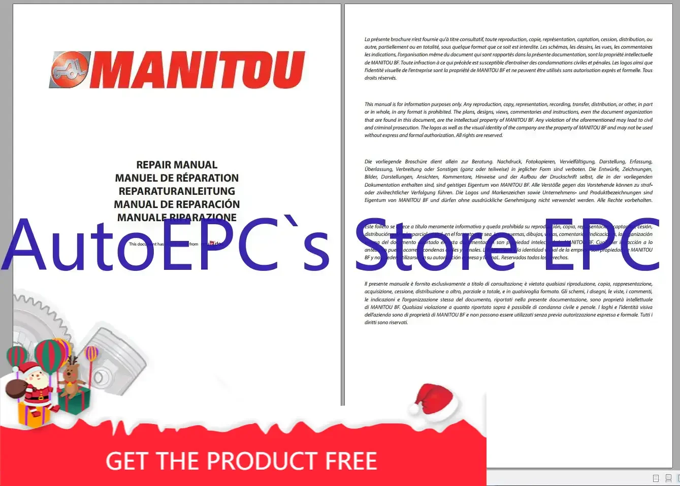 

AutoEPC Manitou PDF DVD 37,66 ГБ Обновлено 2021, обслуживание, детали и руководство по эксплуатации