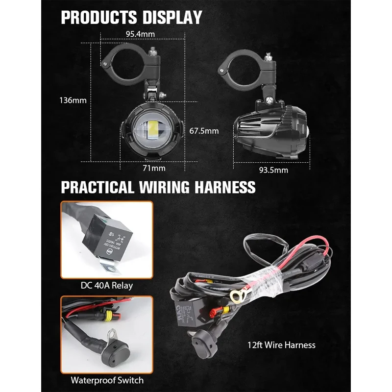 Motorcycle Fog Lights Led Light for BMW R1200GS LC R 1250GS R1250GS F800GS GSR1200 F850GS F750GS Adv R 1200 GS Motorcycle Light