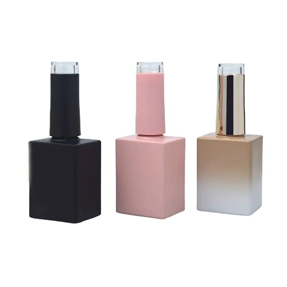 

Reusable 10ML 15ML Nail Polish Bottles With Brush Packing Nail Gel Bottles Beauty Empty Nail Oil Bottle Split Bottle