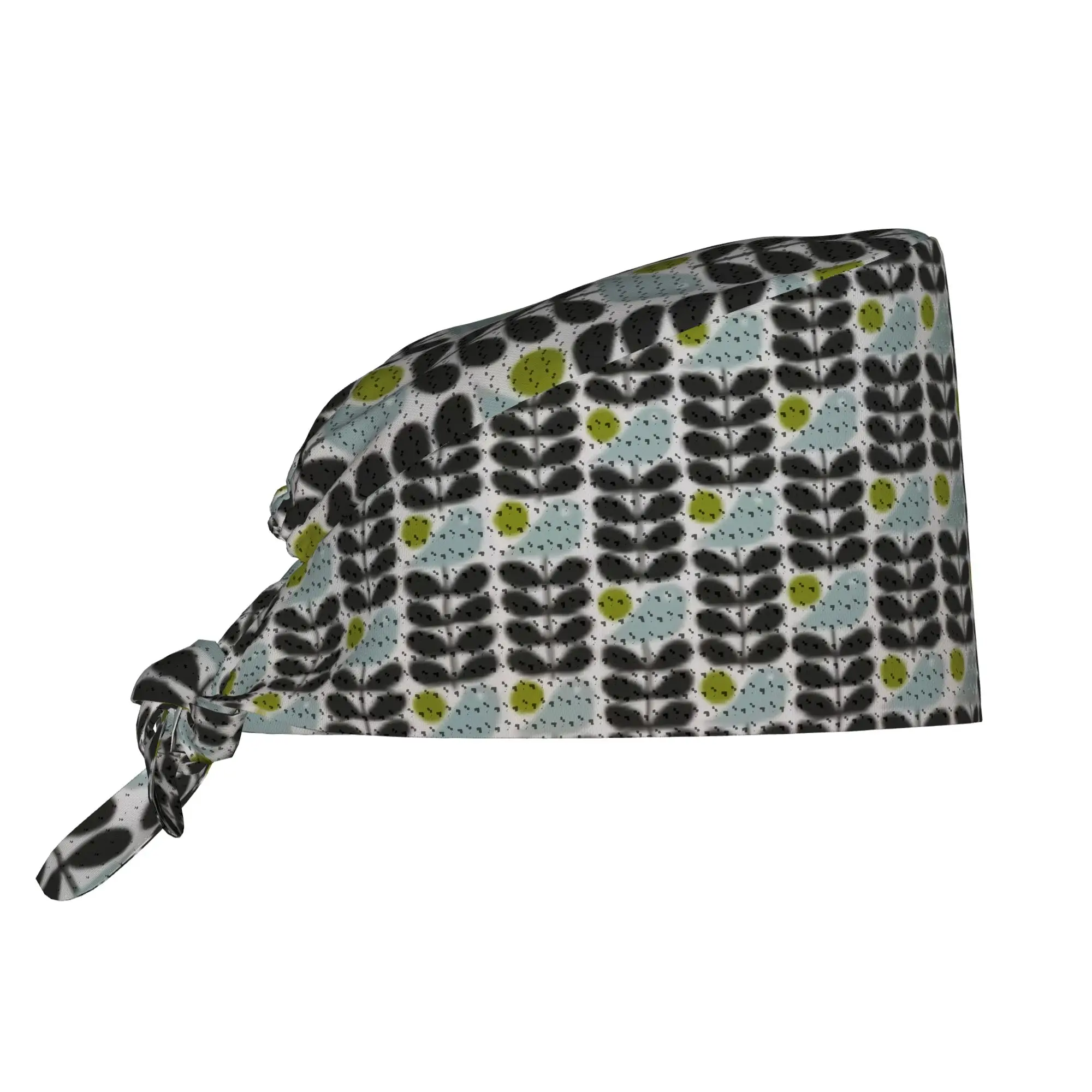 Custom Adjustable Early Bird Granite Working Hat Women Men Orla Kiely Floral Surgical Hat for Nurse