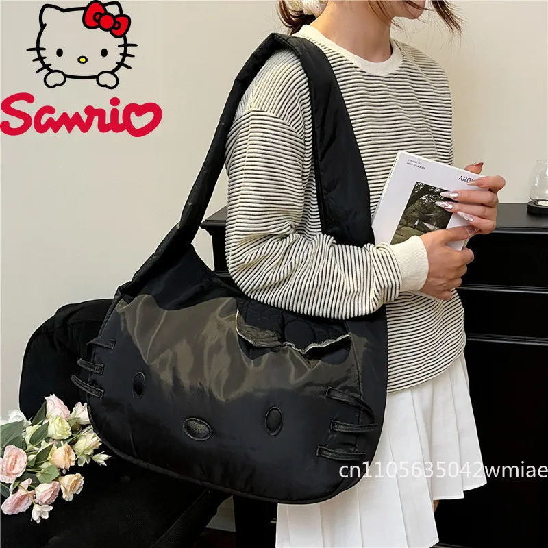 Hello Kitty 2026 nuevo bolso de mano para mujer, bolso de hombro de alta calidad a la moda para mujer, bolso cruzado de almacenamiento multifuncional de dibujos animados
