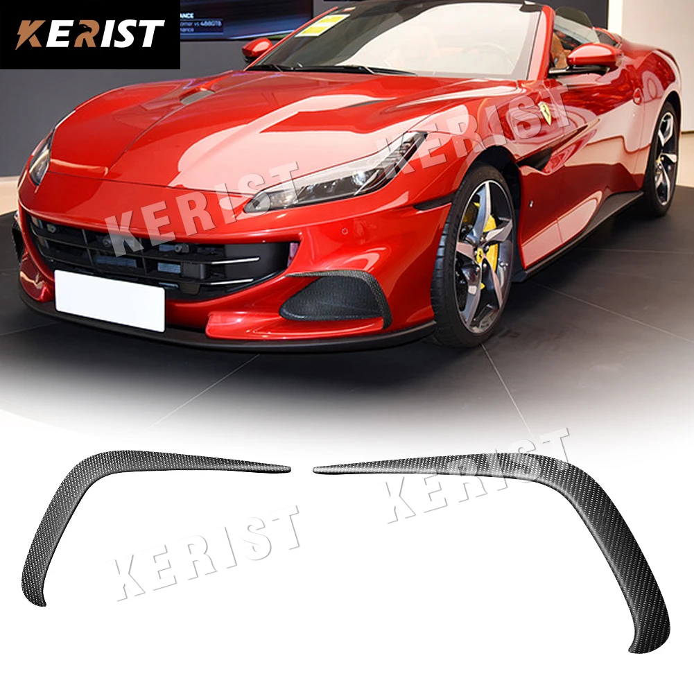 

for Ferrari portofino M 2018-up Carbon Fiber Front Lip Bumper Splitter Wing Spoiler