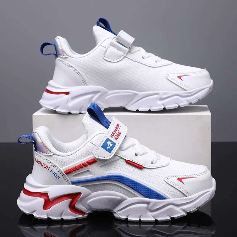 Children Sneakers Boys Shoes Luxury White Kids Sports Shoes for Boy Tennis Mesh Breathable Platform Girls School Running Shoes