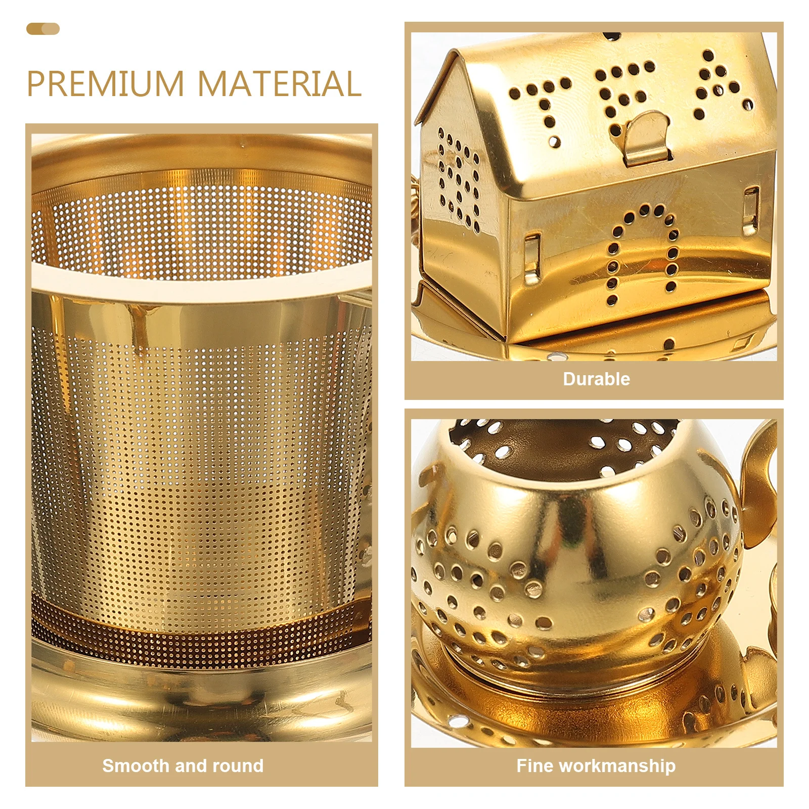 

1 Set Stainless Steel Strainer Infuser Spoon For Loose Leaf Tea Filtering Coffee Herbal Spices Fruit Strainer Tool Tea