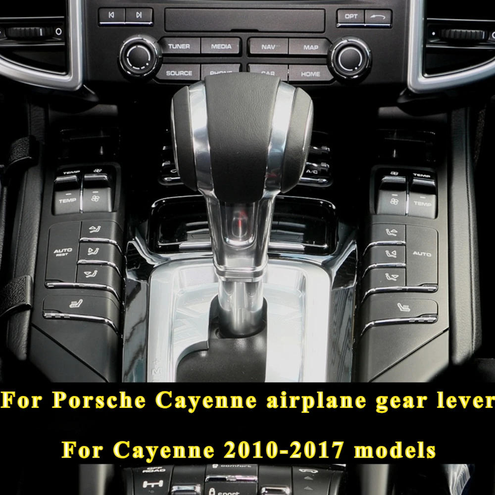 

NEW Carbon Fibre Leather Gear Shift Knob Car Accessories for Porsche Cayenne Panamera Macan Taycan 718 991 992 911 2010-2017