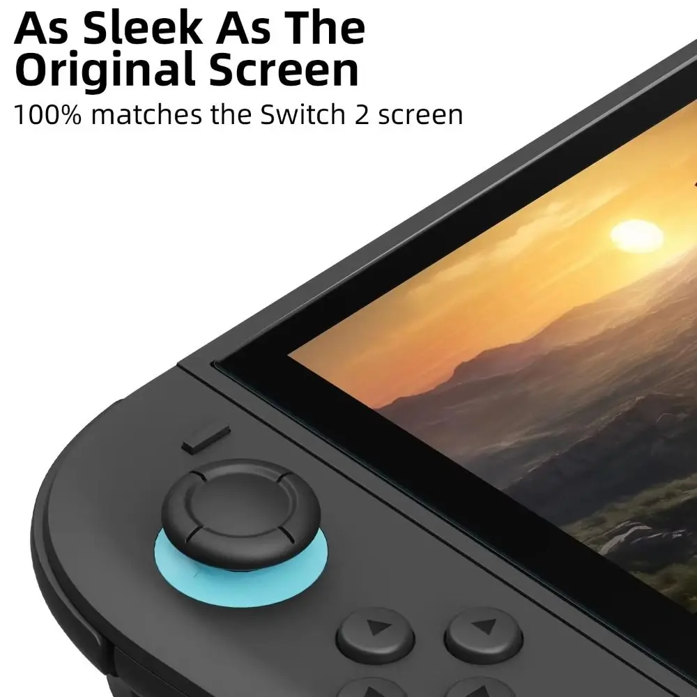 2pack Anti-Fingerprint Screen Protector with EZ-Align Frame HD Tempered Glass Ultra Thin Anti-Scratch for Nintendo Switch 2