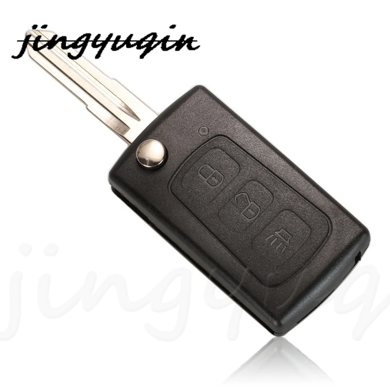 jingyuqin 3 Buttons Flip Folding Remote Key Case Shell For Great Wall Hover Haval H3 H5 Keyless Entry Fob Key Cover Replacement