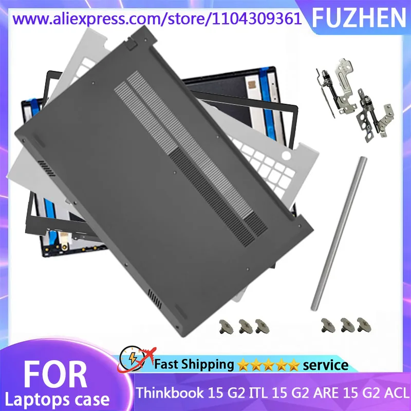 New For Thinkbook 15 G2 ITL 15 G2 ARE 15 G2 ACL LCD Rear Cover/Front Panel/Palm Pad/Bottom Cover/hinges Silver Grey