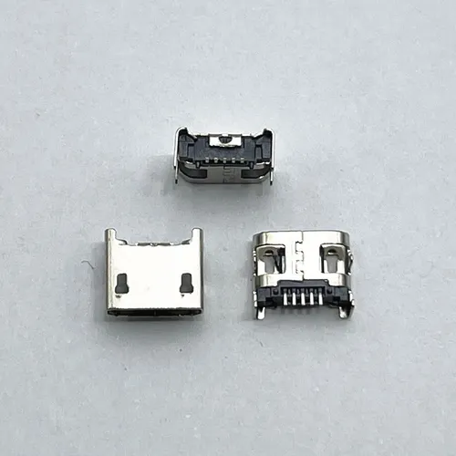 Imagen 2 del producto 10 Uds conector Micro USB conector de asiento de 5 pines Micro usb cuatro patas 5P placa de inserción asiento Mini conector usb