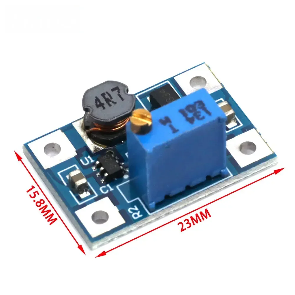SX1308 2A 2-28V DC-DC Step-UP Adjustable Power Module, Step-Up Boost Converter for DIY Projects