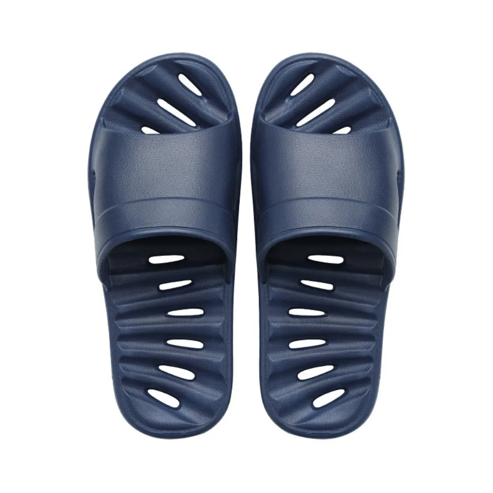 Thick Waterproof Bathroom Slippers Quick-drying Light Weight Shower Slippers EVA Hollow Out Leaky Slides Beach