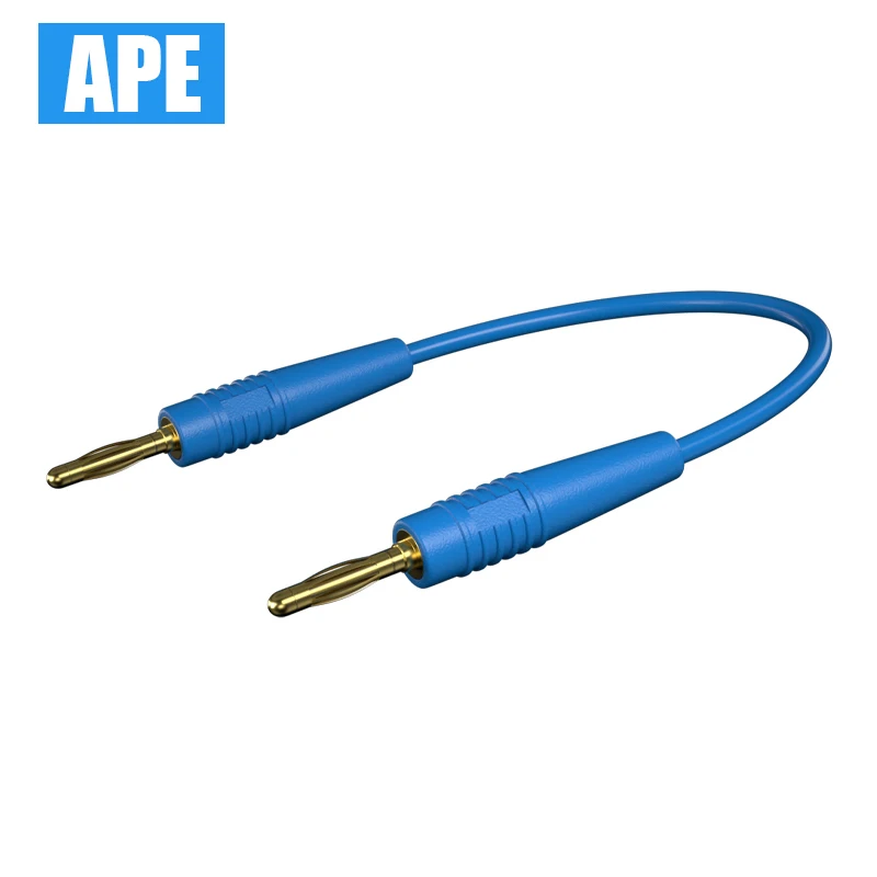 Imagem -05 - Linha de Cabo de Testes Elétricos Altamente Flexível Banana Plug Macho para Macho mm Comprimento 1m Pcs