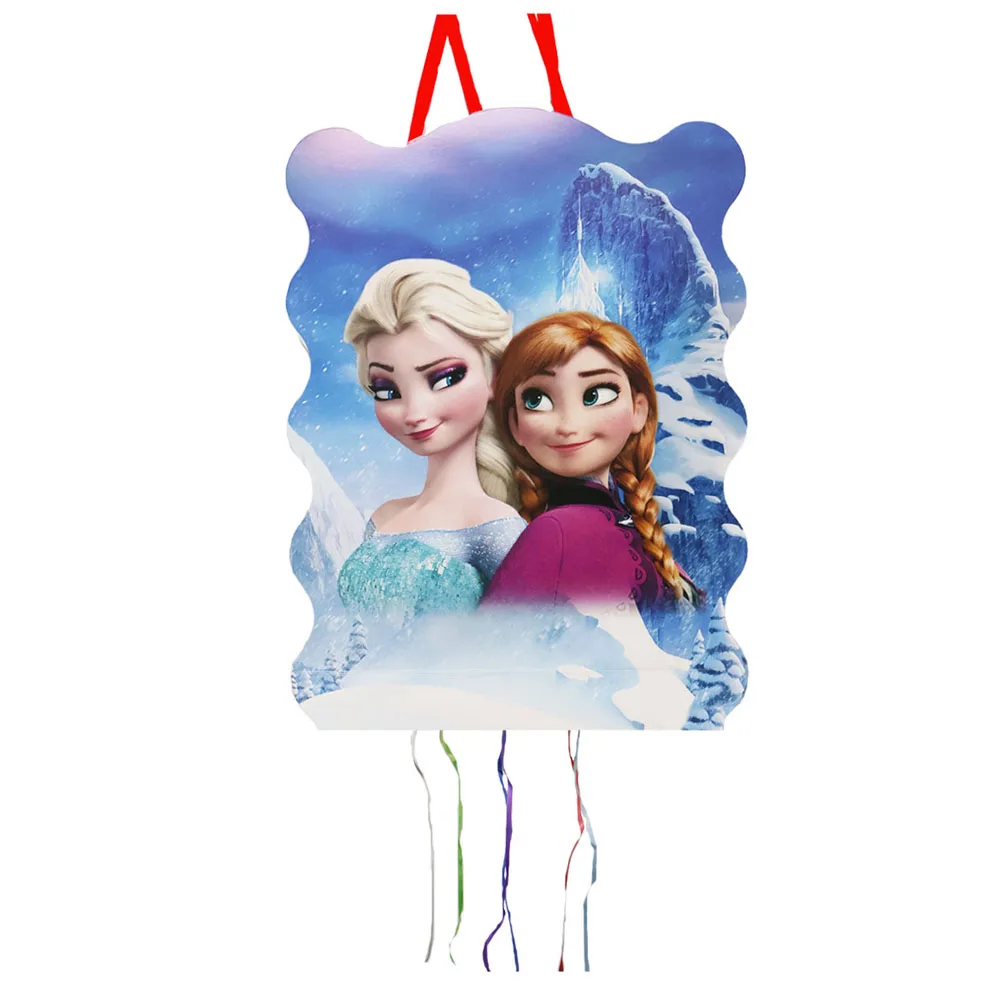 1pcs/lot Disney Princess Frozen Anna&Elsa Theme Girls Kids Favor Happy Birthday Party Decorations DIY Pinata