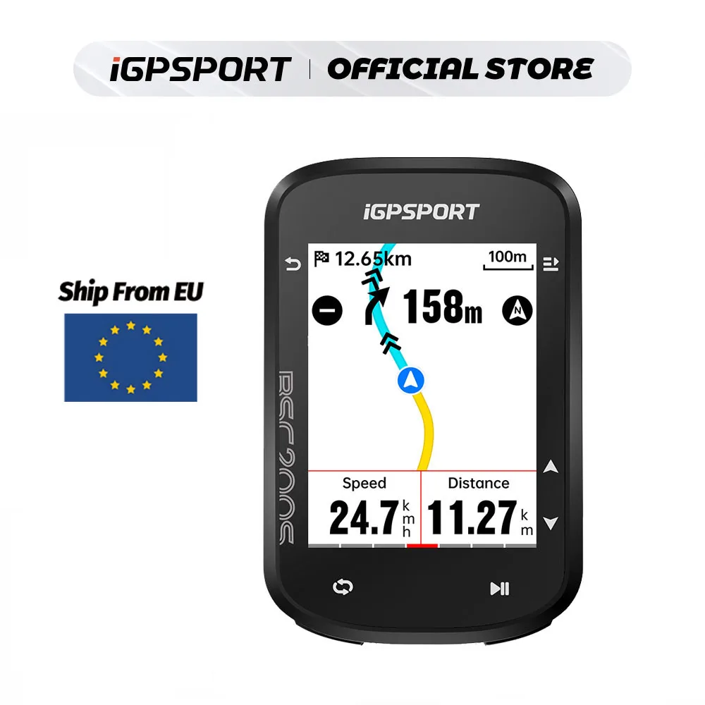 IBPSPORT BSC200S GPS ruta navegación bicicleta ordenador pantalla colorida velocímetro inalámbrico bicicleta ciclismo barco desde Francia