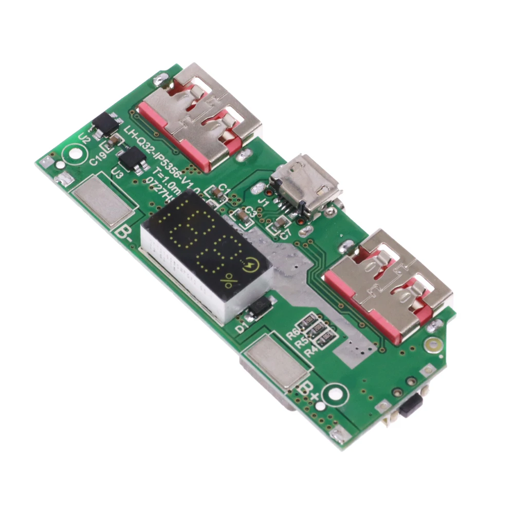 5V 3A Lithium Battery Digital Display Fast Charging Module IP5356 TYPE-C Micro USB QC3.0 2.0 PD3.0 PD2.0/AFC/FCP