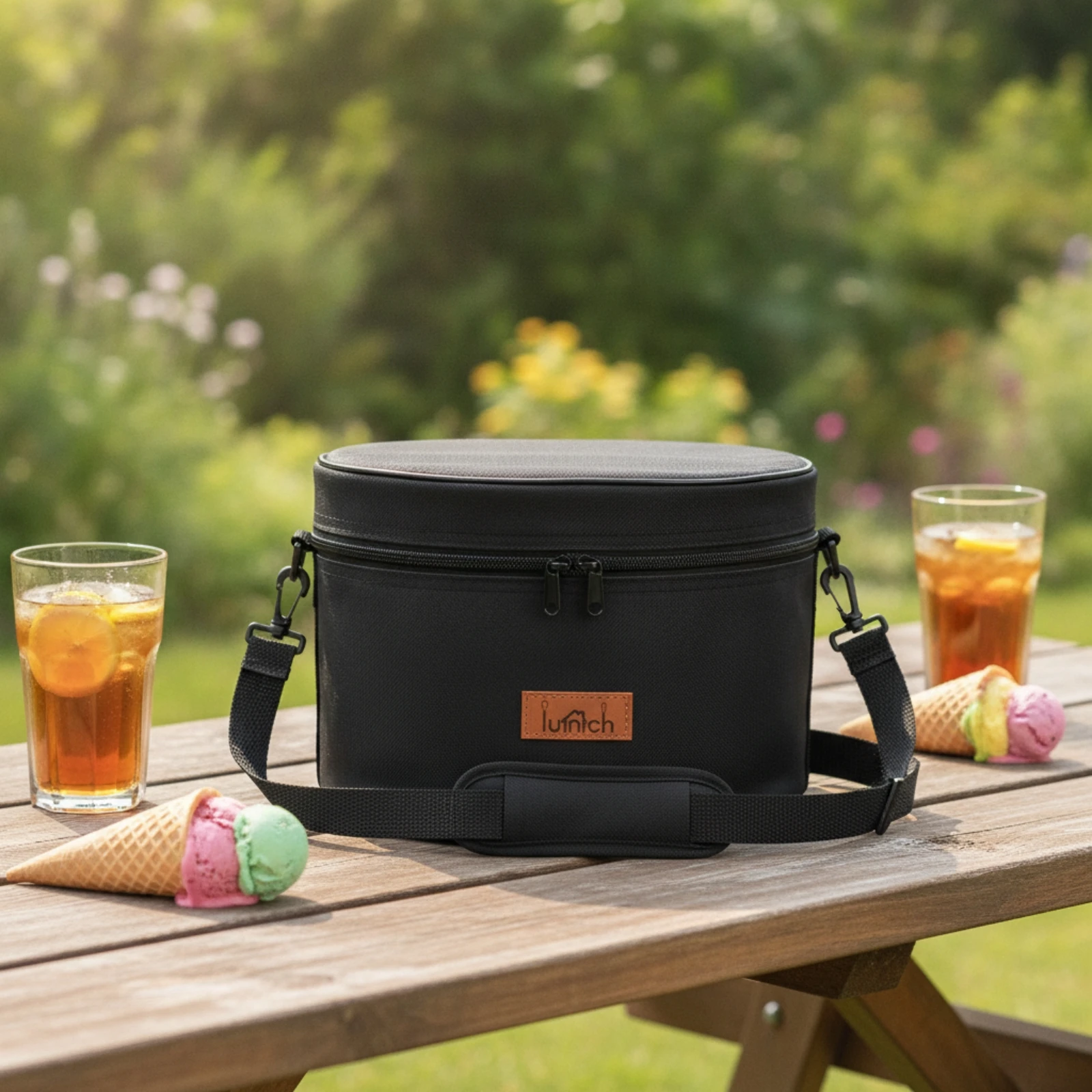 Insulated Cookware Bag with Zipper Lightweight Cookware Storage Bag with Shoulder Strap Sturdy Tear-Resistant for Campers