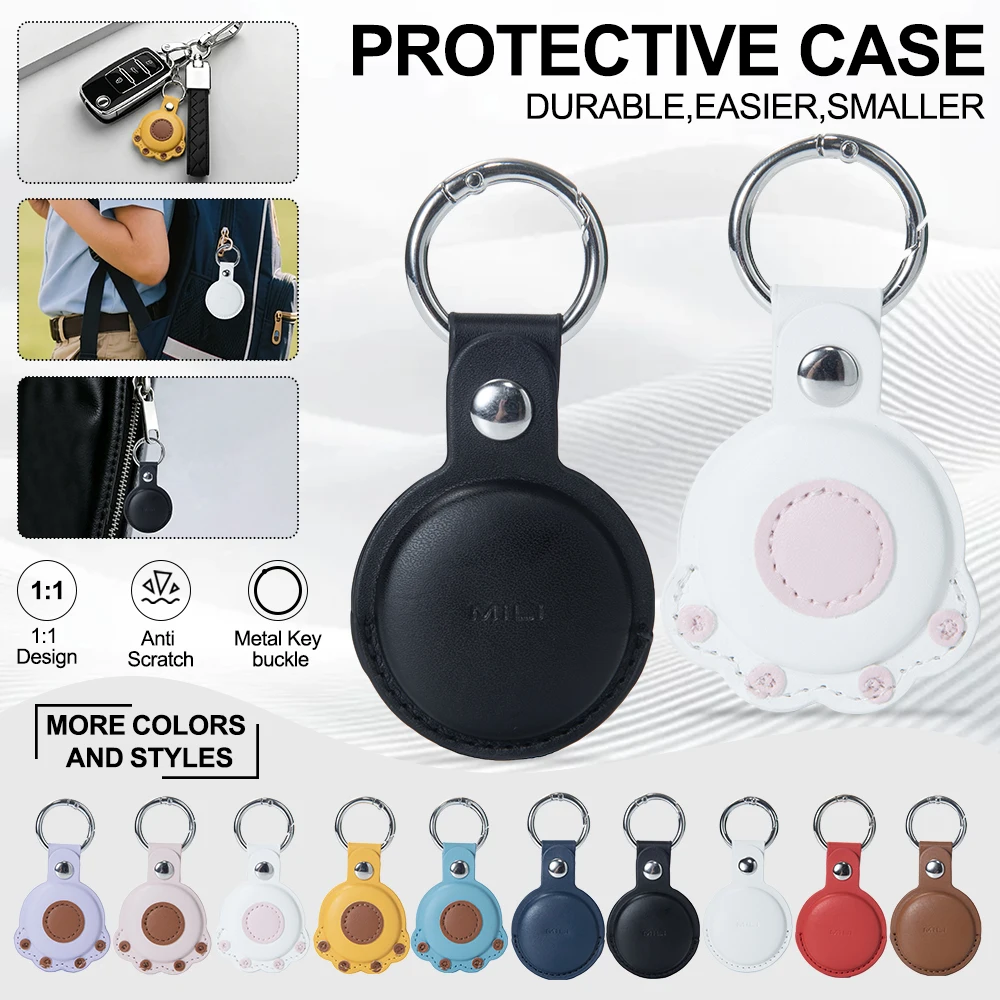 For MiLi Smart location Tag Case Keychain Anti-Scratch Protective Skin Cover For Smart Tag GPS Tracker key Finder Case(Only Case
